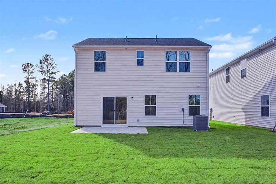 Exterior details and patio area of a home in Sterling Oaks, Ash (Image 2). Exterior details and patio area of a home in Sterling Oaks, Ash (Image 2).