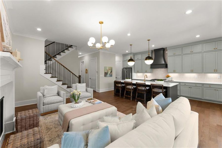 Furnished interior view inside a new home in , Gainesville (Image 10).