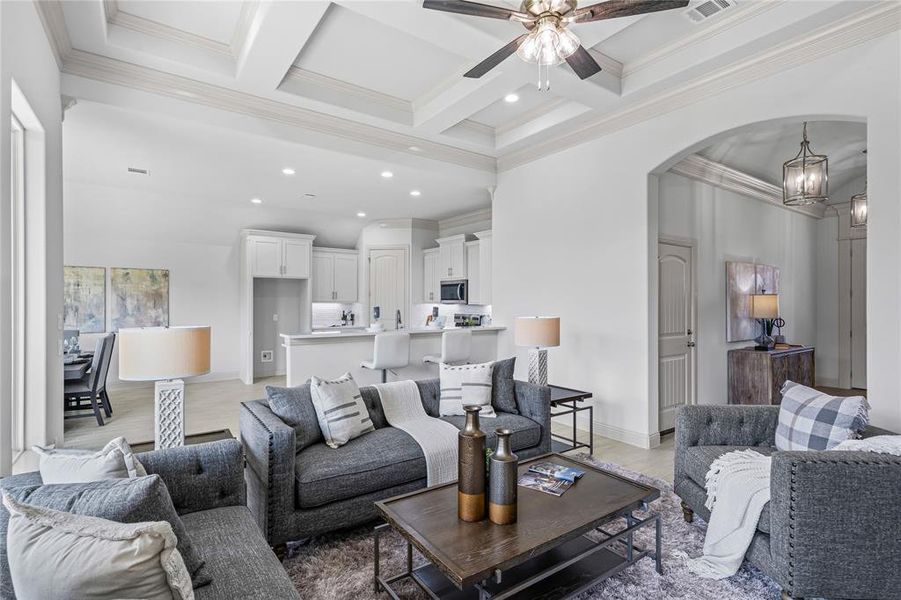 Furnished interior view inside a new home in , Springtown (Image 6).