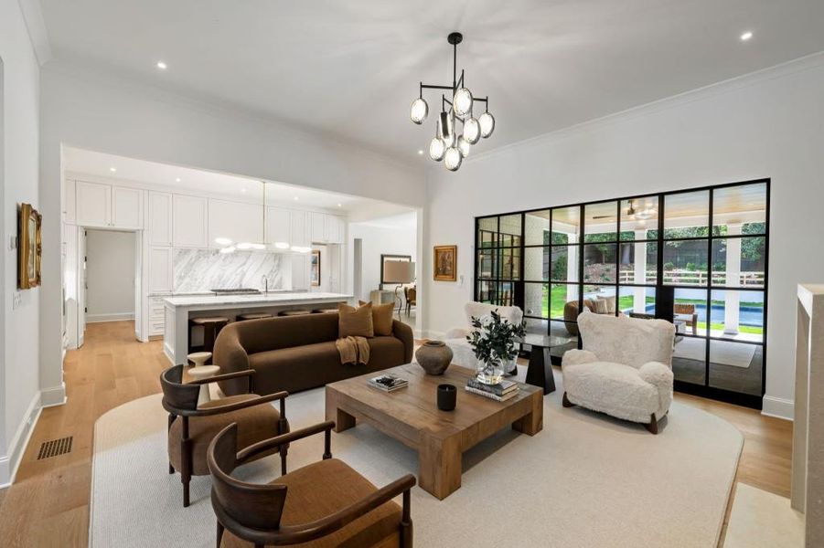 Furnished interior view inside a new home in , Atlanta (Image 27). Furnished interior view inside a new home in , Atlanta (Image 27).