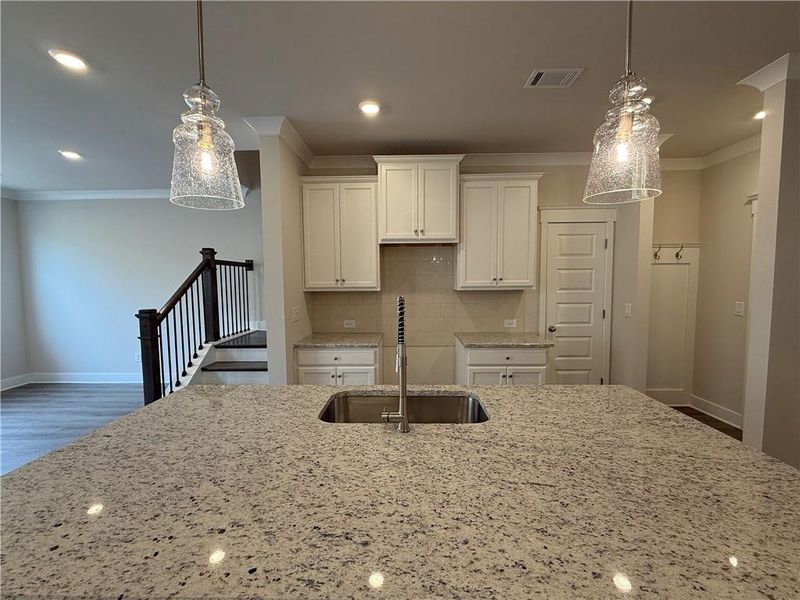 Furnished interior view inside a new home in The Towns at Auburn Station West, Auburn (Image 5).
