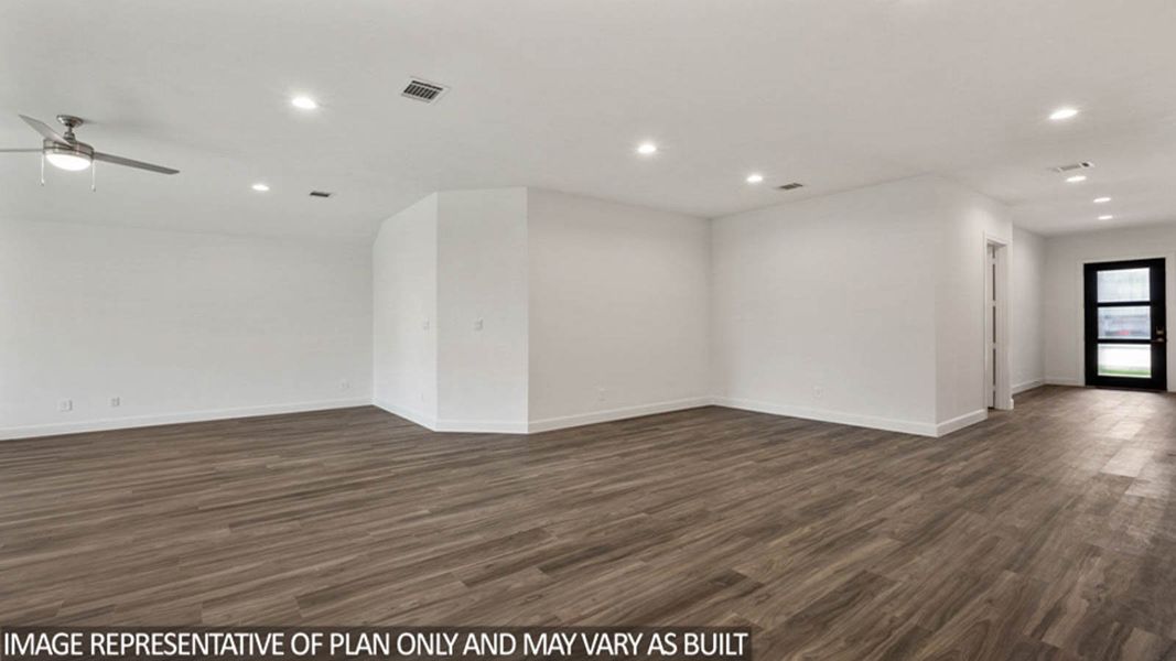 Representative unfurnished interior of a home built from the Azur by D.R. Horton in River Ranch Estates, Dayton (Image 17). Representative unfurnished interior of a home built from the Azur by D.R. Horton in River Ranch Estates, Dayton (Image 17).