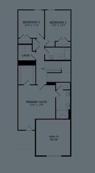 2D floor plan layout of this home in Chelsea Commons, Allen, TX (Image 2).