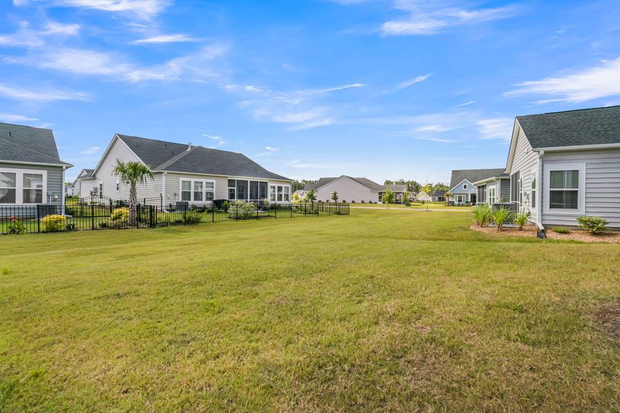 Exterior details and patio area of a home in Horizons at Summers Corner | 55+, Summerville (Image 26).