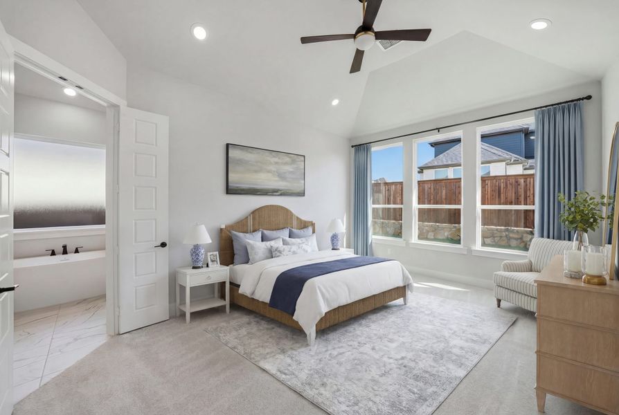 Furnished interior view inside a new home in Quail Hollow, Rockwall (Image 15).