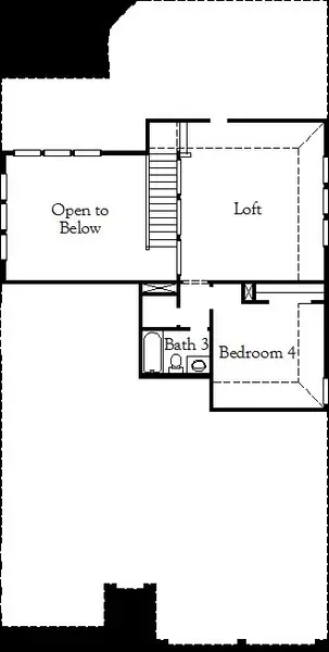 2D floor plan layout of this home in Dominion of Pleasant Valley, Wylie, TX (Image 4).