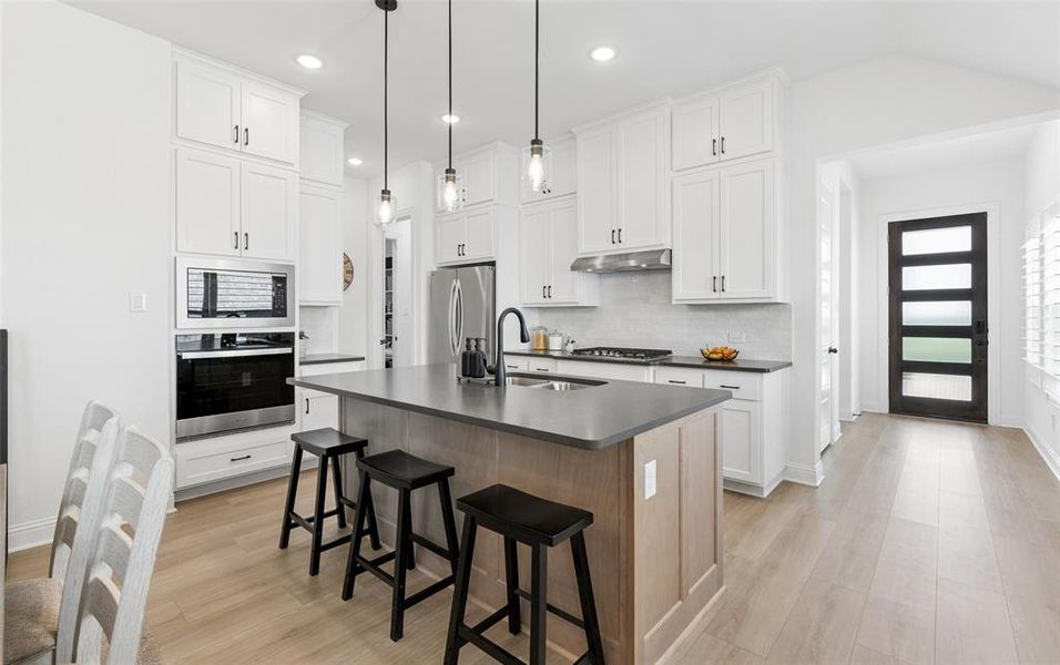 Furnished interior view inside a new home in , Northlake (Image 10).