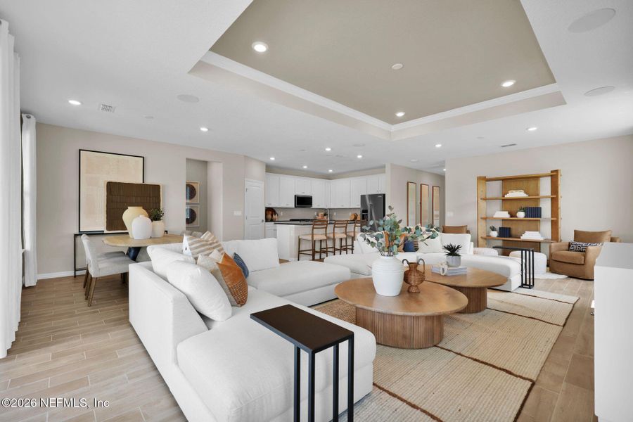 Furnished interior view inside a new home in , St. Johns (Image 13).