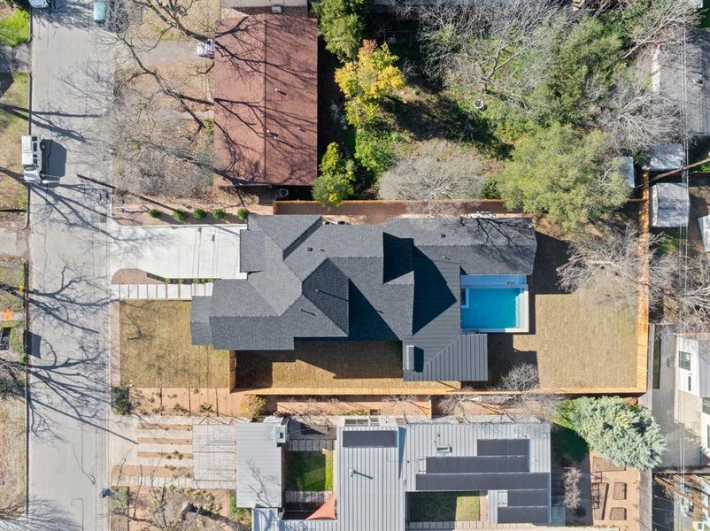 Overhead view