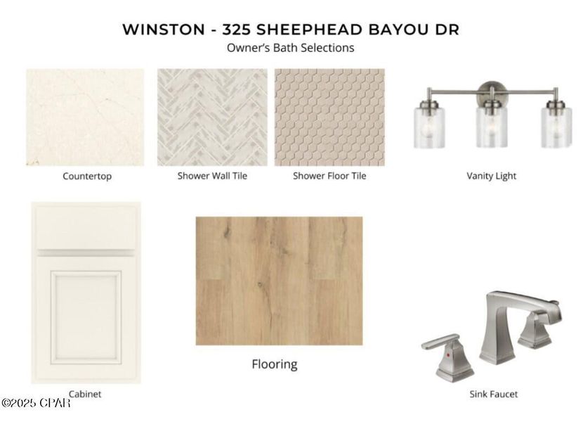 Sample of building materials used in homes in Breakfast Point East, Panama City Beach (Image 6). Sample of building materials used in homes in Breakfast Point East, Panama City Beach (Image 6).