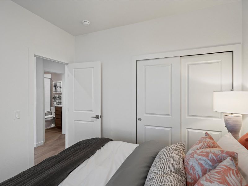 Furnished interior view inside a new home in Parkside at Victory Ridge, Colorado Springs (Image 26).