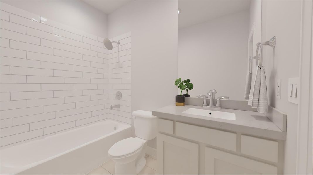 Furnished interior view inside a new home in The Highlands, Porter (Image 16).