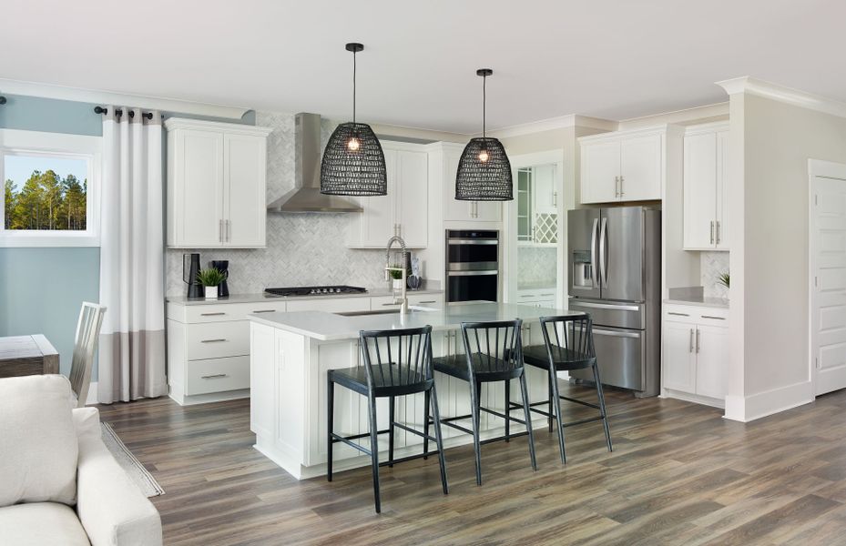 Furnished interior view inside a new home in Midpoint at New Riverside, Bluffton (Image 7).