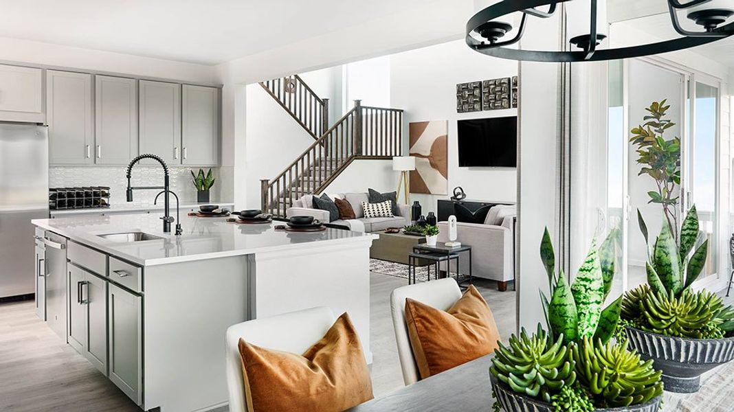 Representative furnished interior of a home built from the Ridgway by Taylor Morrison in The Fields at Looking Glass Town Collection, Parker (Image 11).