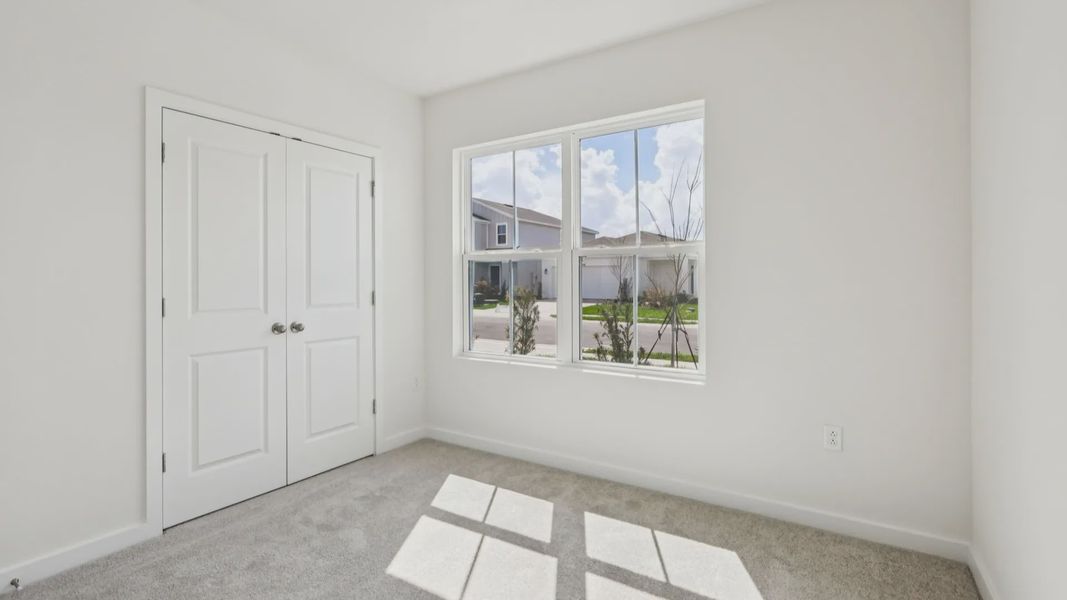 Bedroom of the Baker Floor Plan by DRB Homes in Liberty Trace New Homes in Haines City