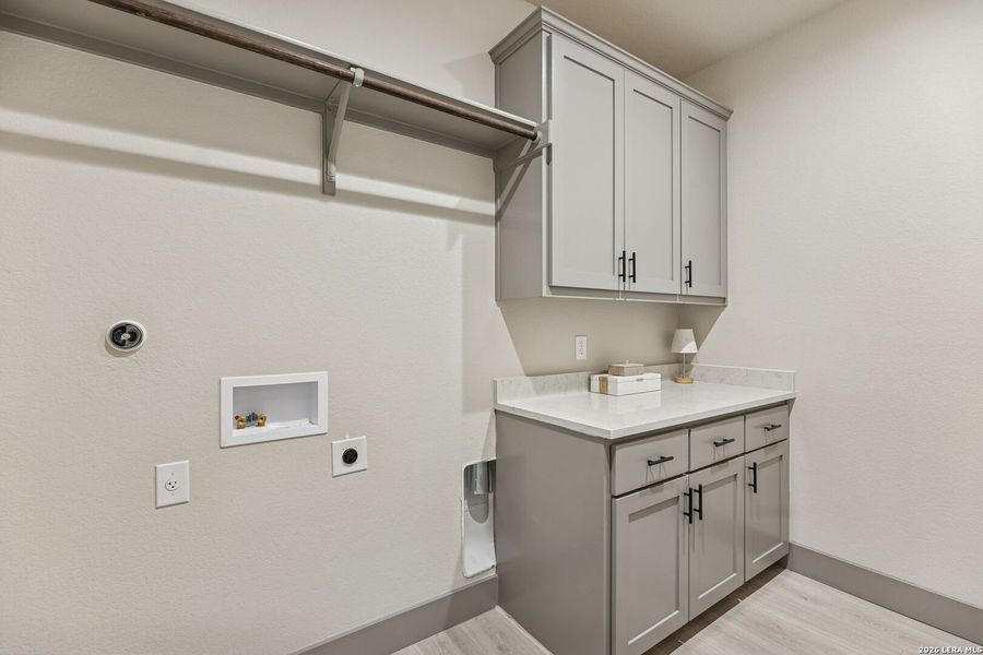 Furnished interior view inside a new home in , Fischer (Image 13).