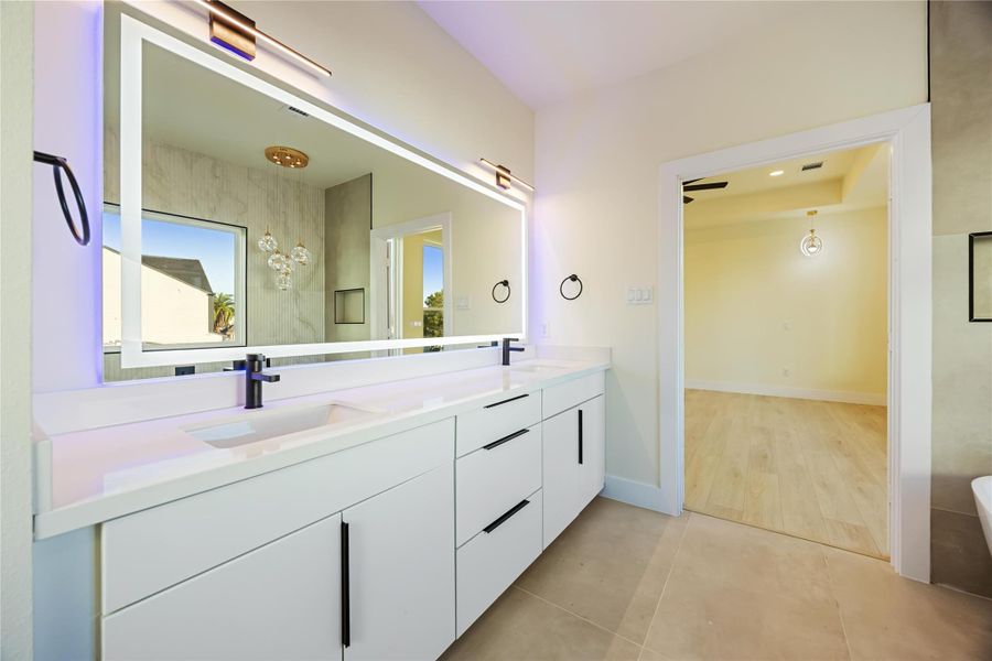 Furnished interior view inside a new home in , Houston (Image 11).