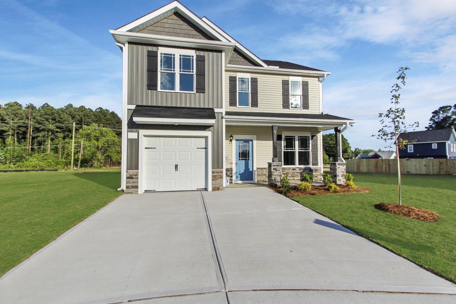 Representative exterior photo of a completed home built from the Yosemite by RiverWILD Homes in Sawyer Ridge, Dunn, NC (Image 23).