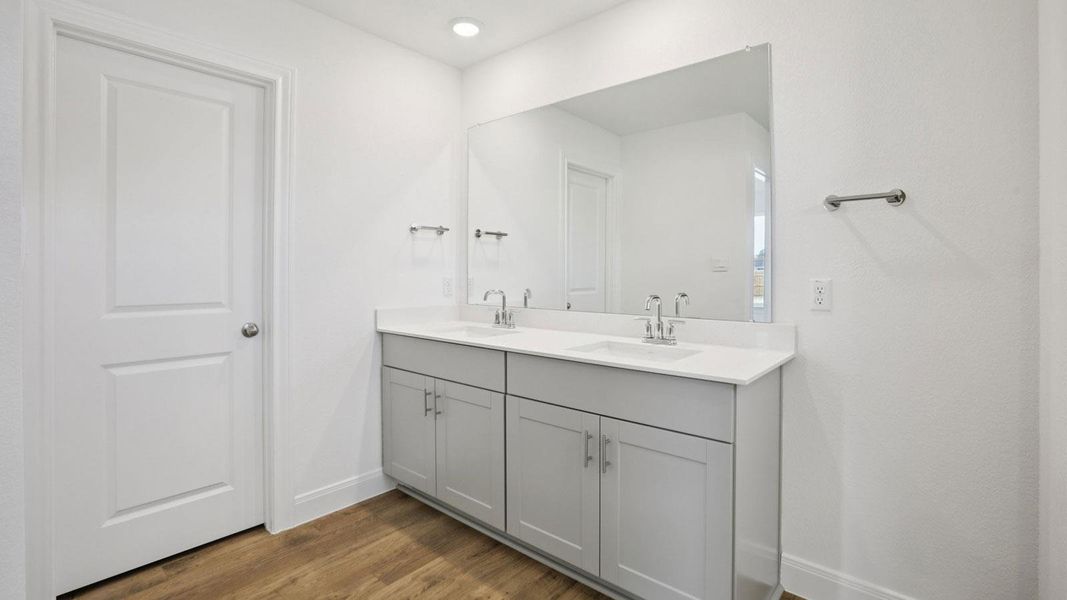 Furnished interior view inside a new home in Railhead, Cedar Creek (Image 8).