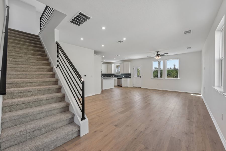 Spacious, unfurnished interior of a new home in Saddle Ridge at Wildhorse Ranch, Austin (Image 12). Spacious, unfurnished interior of a new home in Saddle Ridge at Wildhorse Ranch, Austin (Image 12).