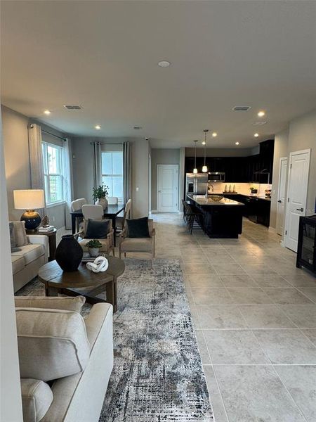 Furnished interior view inside a new home in Lake Mattie Preserve Estates, Auburndale (Image 8). Furnished interior view inside a new home in Lake Mattie Preserve Estates, Auburndale (Image 8).