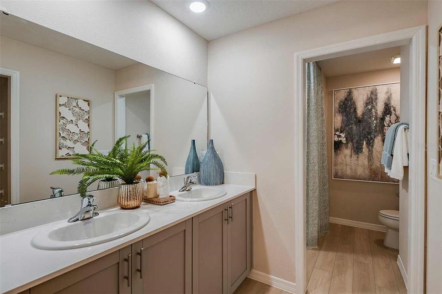 Furnished interior view inside a new home in Grove at Crosswind, Haines City (Image 16).