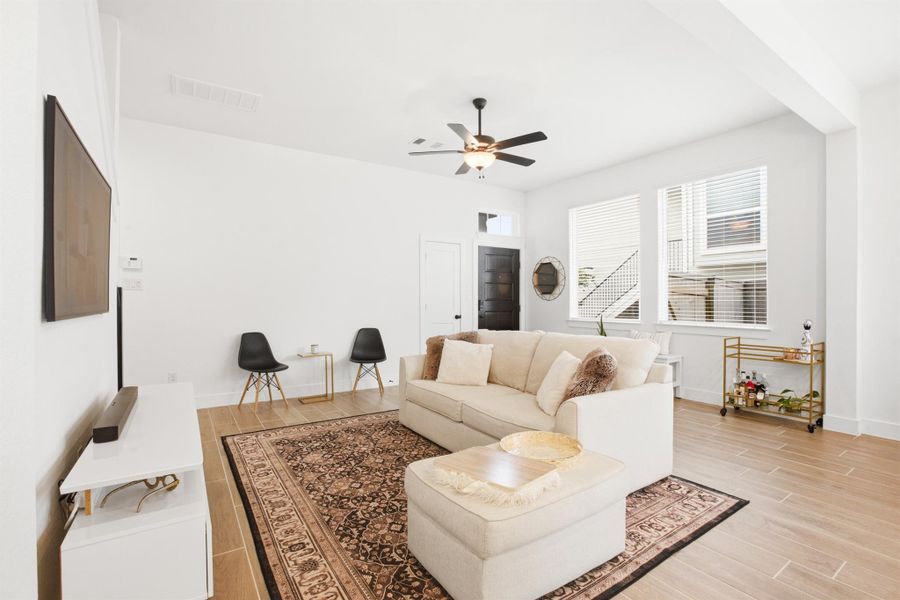 Furnished interior view inside a new home in , Cypress (Image 9).