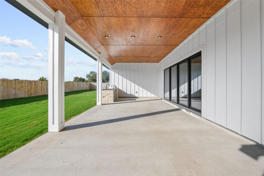 Exterior details and patio area of a home in King Oaks, Salado (Image 2). Exterior details and patio area of a home in King Oaks, Salado (Image 2).