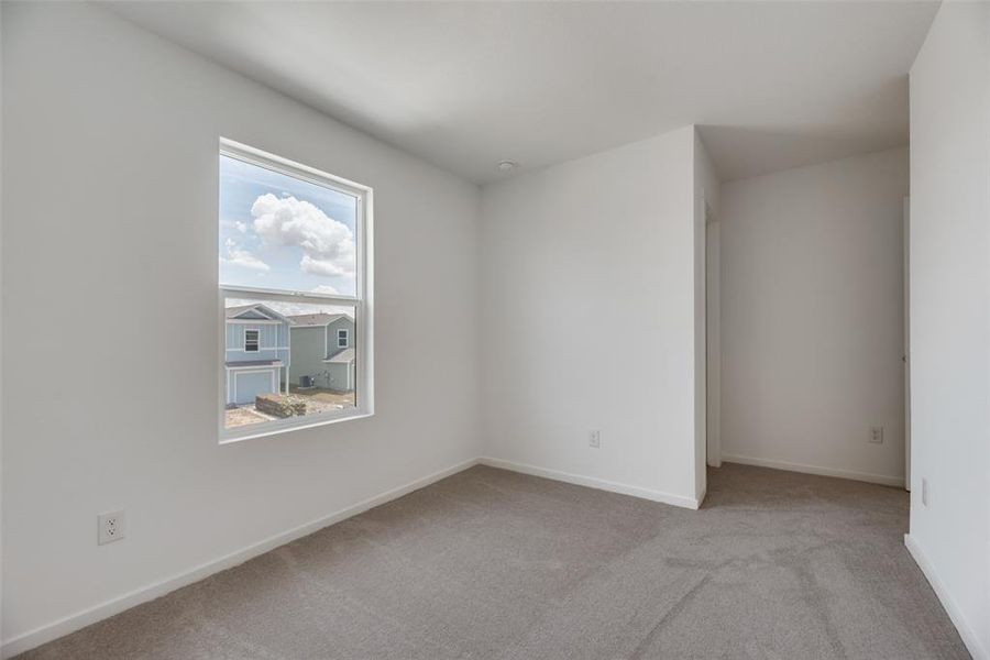 View of carpeted empty room