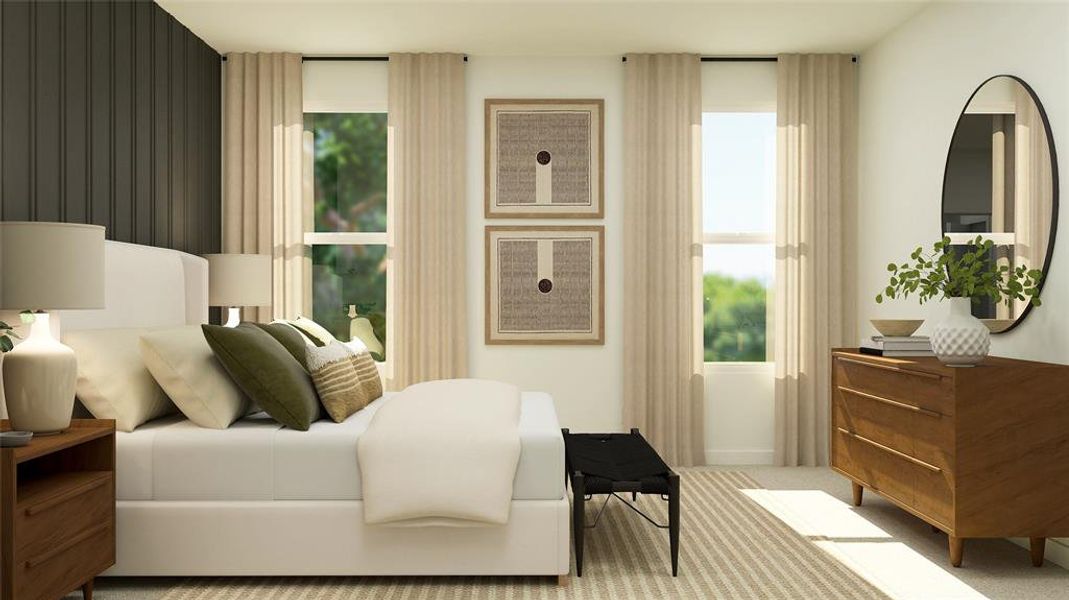 Furnished interior view inside a new home in Shaded Tree, McKinney (Image 7).