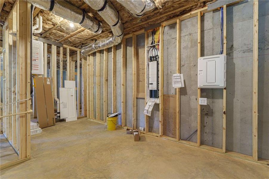 In-progress construction of a new home in , Cumming, GA (Image 112).