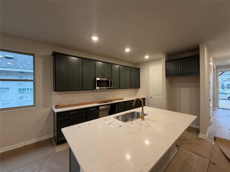 Furnished interior view inside a new home in Cannon Ranch 45s, Dripping Springs (Image 3).