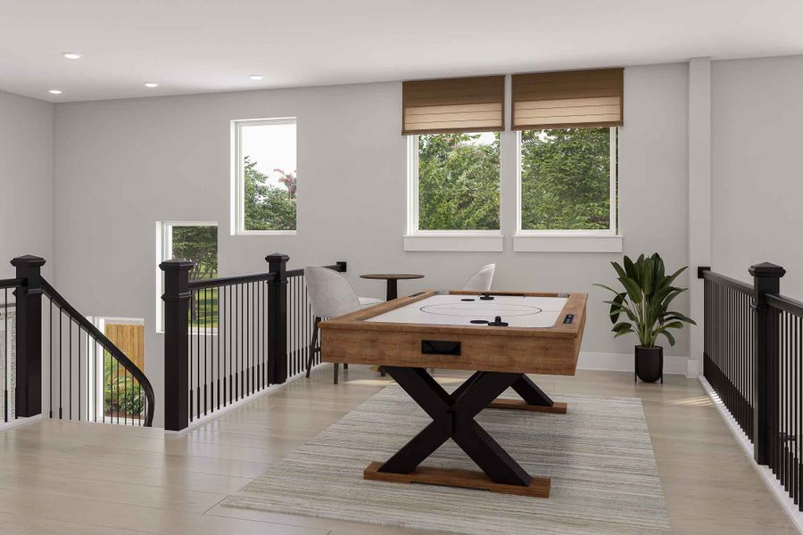 Furnished interior view inside a new home in Woodson’s Reserve 45′, Spring (Image 16).