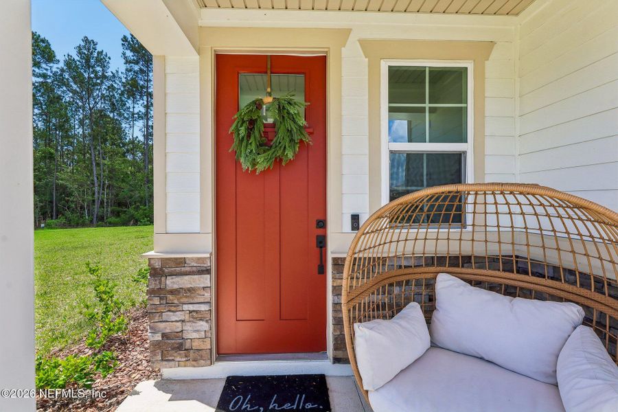 Exterior details and patio area of a home in Seasons at Morada, St. Augustine (Image 3).