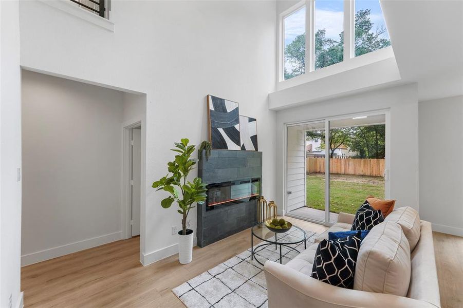Furnished interior view inside a new home in , Dallas (Image 16).