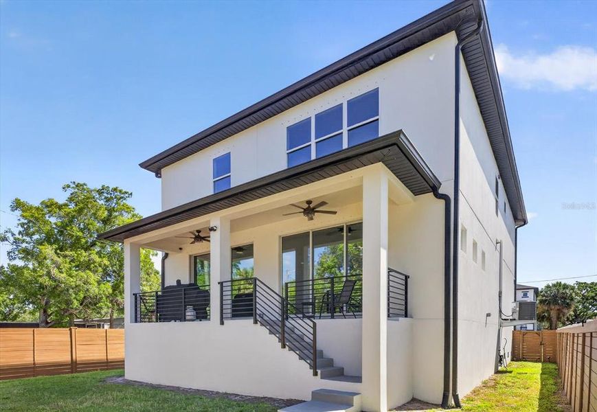 Exterior details and patio area of a home in , Tampa (Image 28).