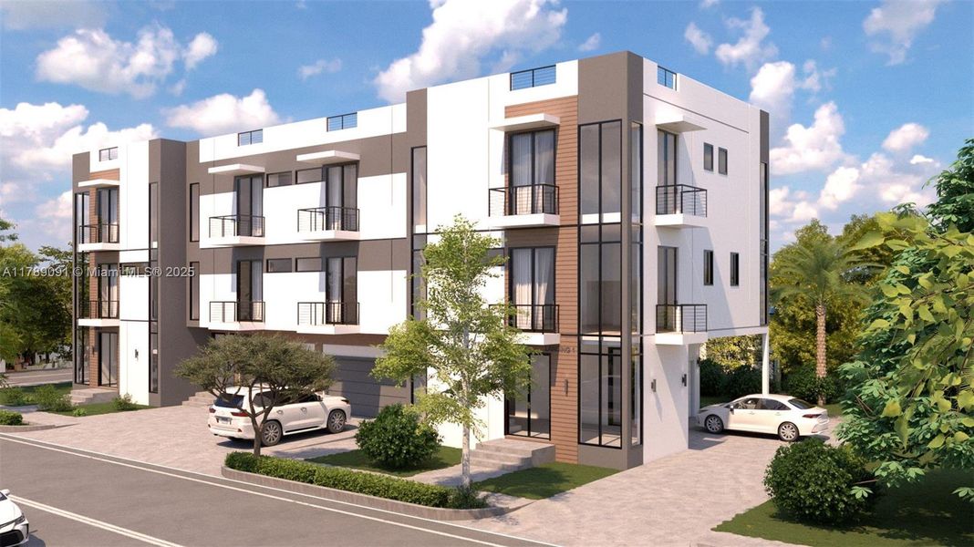 Front exterior of a new home in , Oakland Park, FL, highlighting curb appeal (Image 9).