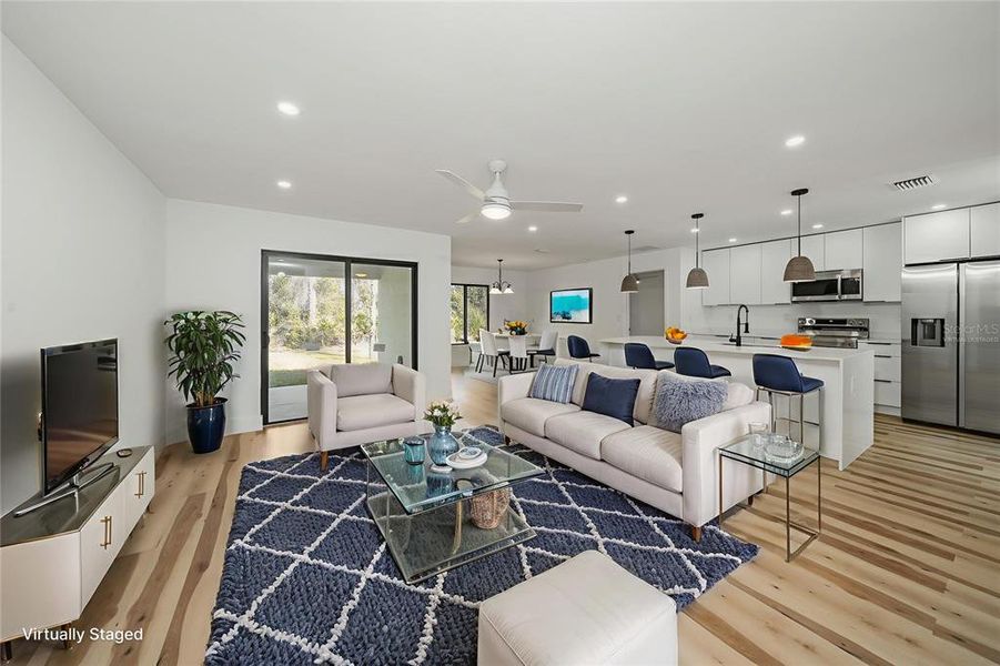 Furnished interior view inside a new home in , Port Charlotte (Image 11). Furnished interior view inside a new home in , Port Charlotte (Image 11).