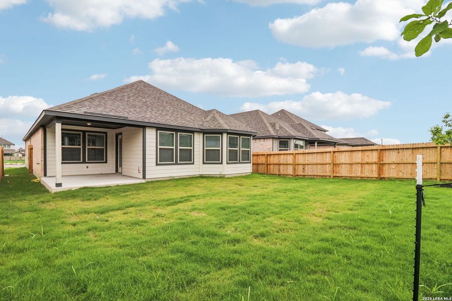 Exterior details and patio area of a home in Kallison Ranch, San Antonio (Image 4).