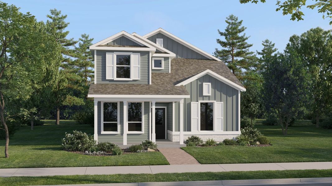 Home exterior render streetview Home exterior render streetview