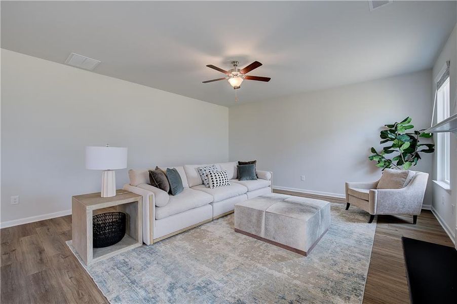 Furnished interior view inside a new home in Burchwood, Stockbridge (Image 19).