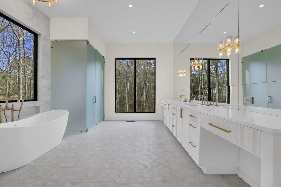 Furnished interior view inside a new home in , Johns Creek (Image 13).