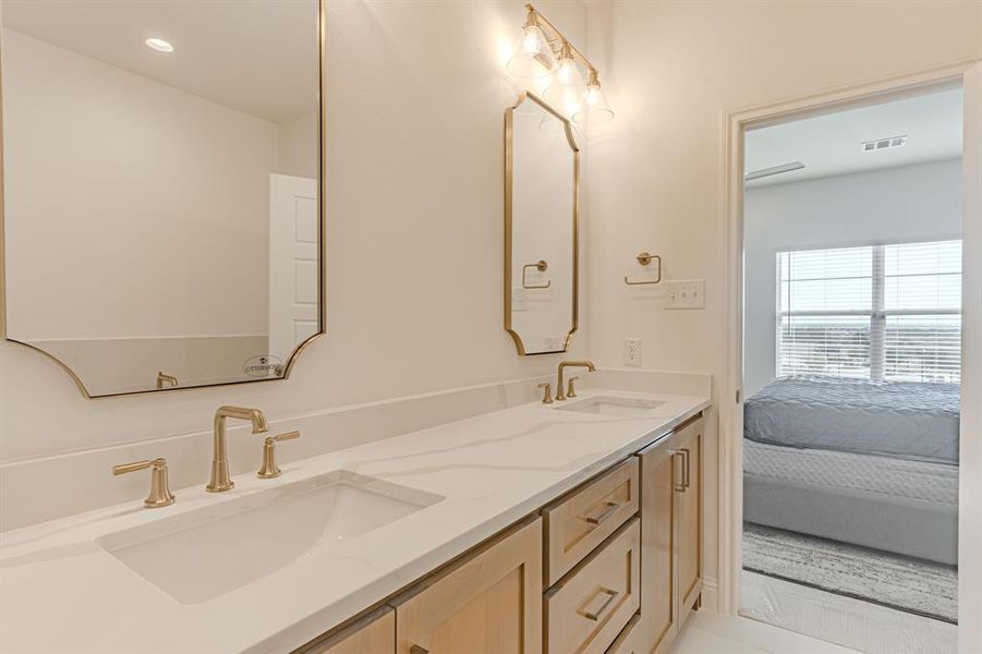 Furnished interior view inside a new home in , Aledo (Image 10).