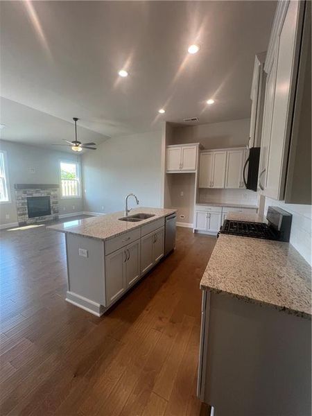 Furnished interior view inside a new home in Lakeside at Great Sky, Canton (Image 4).
