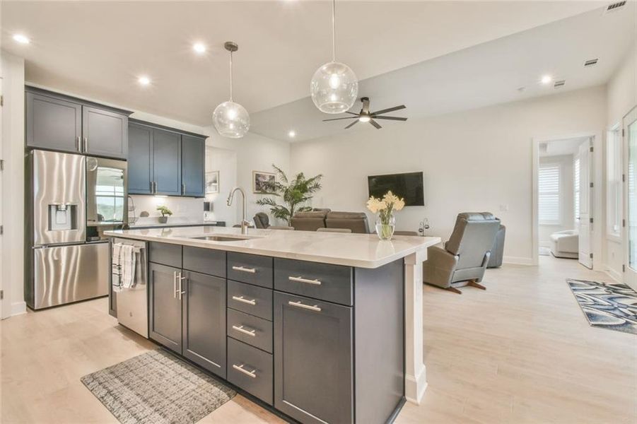 Furnished interior view inside a new home in , Hoschton (Image 12).