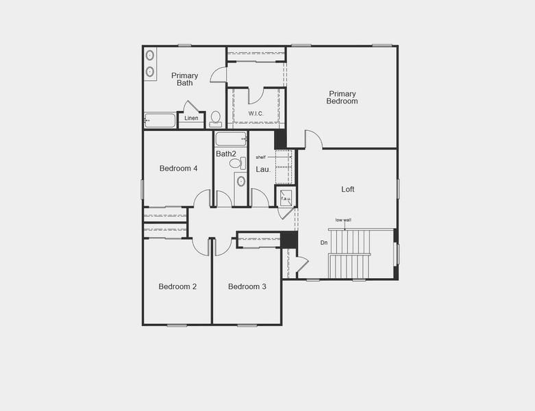 2D floor plan layout for the Plan 2766 by KB Home in Chapel Manor II, Zephyrhills, FL (Image 9). 2D floor plan layout for the Plan 2766 by KB Home in Chapel Manor II, Zephyrhills, FL (Image 9).