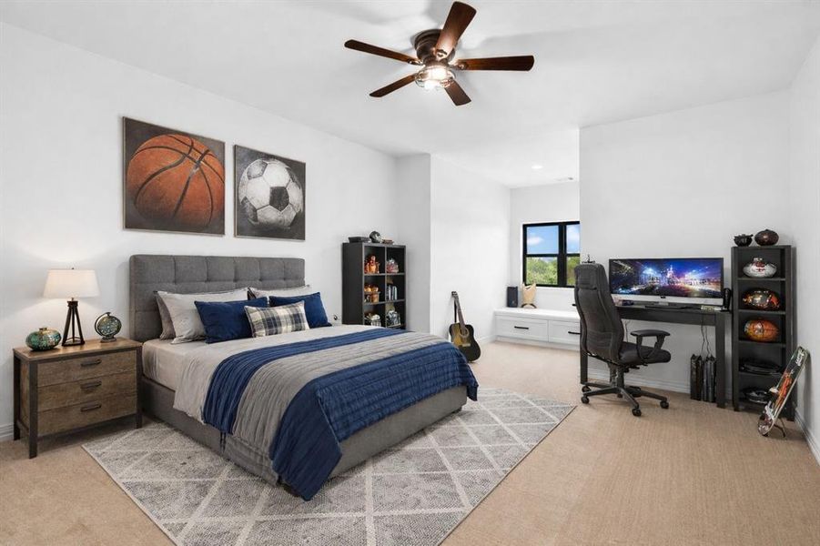 VIRTUALLY STAGED BEDROOM