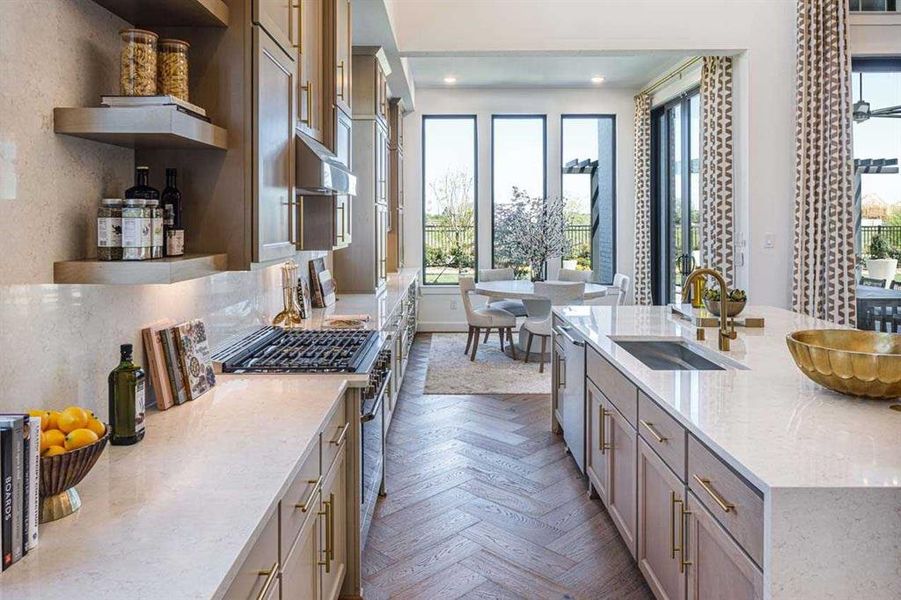 Furnished interior view inside a new home in Saddle Star Estates, Rockwall (Image 6).