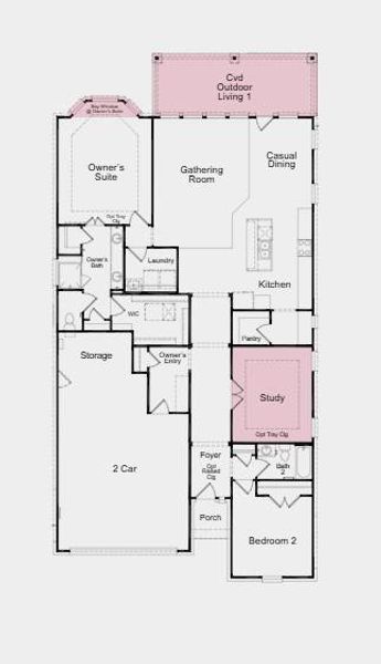 Additional Highlights include: bay window at primary, covered outdoor living, study.