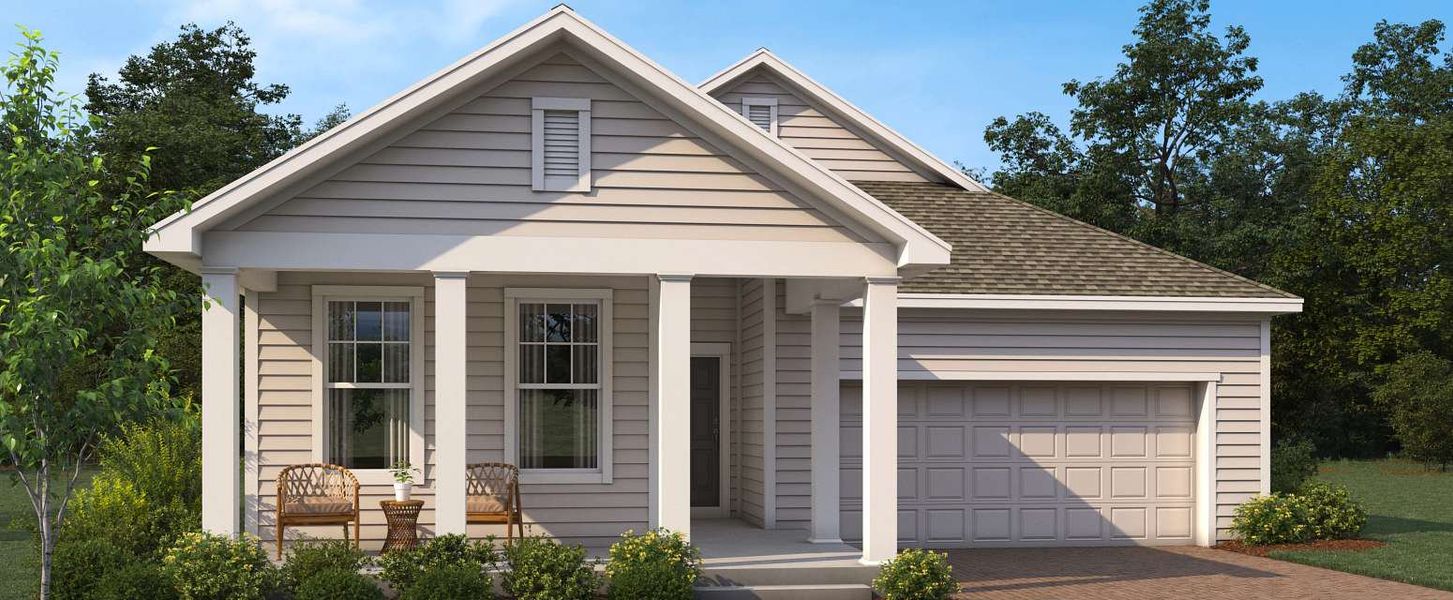 Representative exterior photo of a completed home built from the Hemingway II by Ashton Woods in Ardisia Park Traditional, New Smyrna Beach, FL (Image 4). Representative exterior photo of a completed home built from the Hemingway II by Ashton Woods in Ardisia Park Traditional, New Smyrna Beach, FL (Image 4).